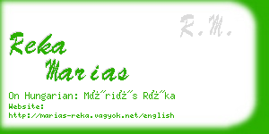 reka marias business card